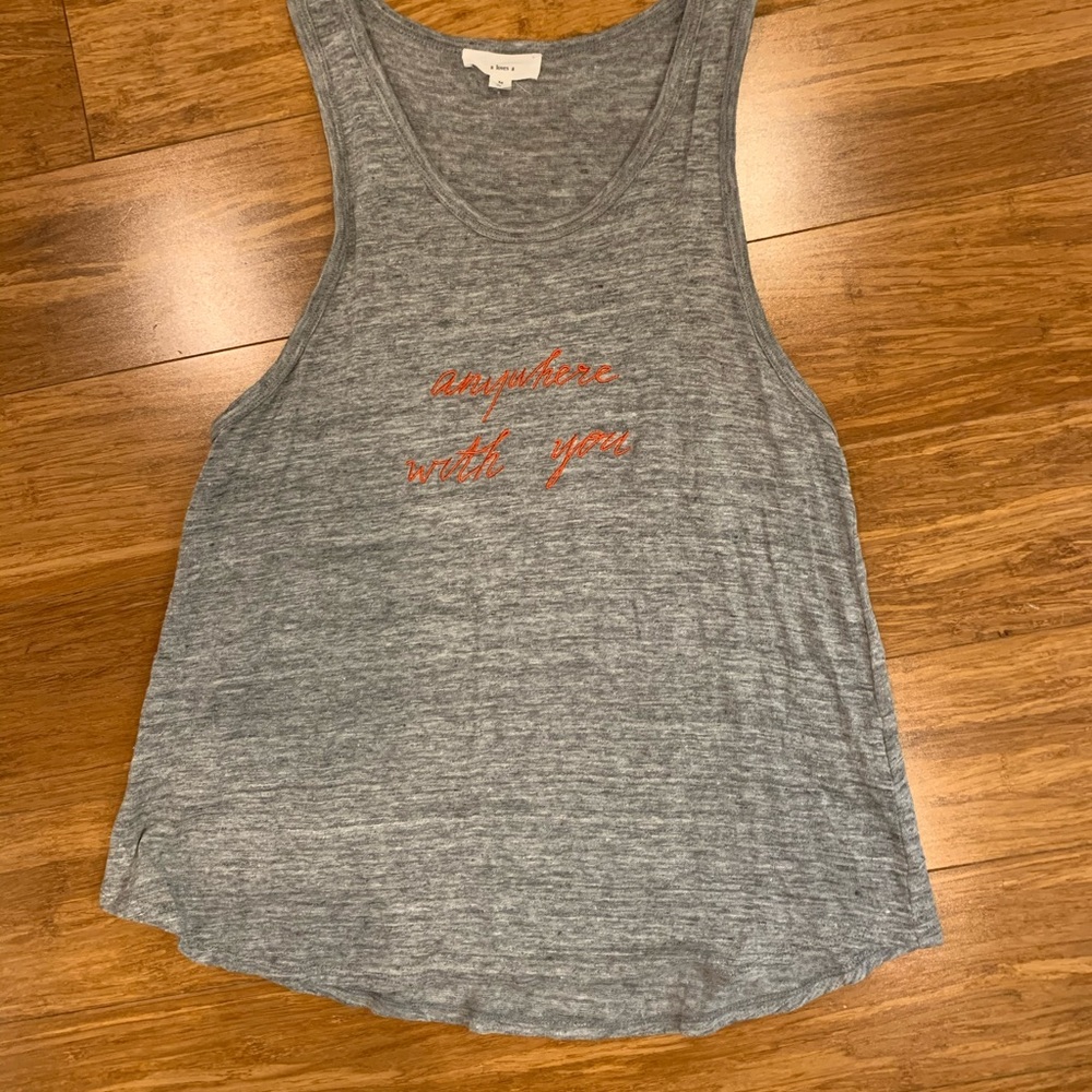 a loves a embroidered racer back tank